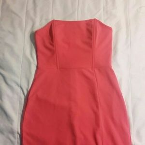 Light Pink Fashion Nova Strapless Dress